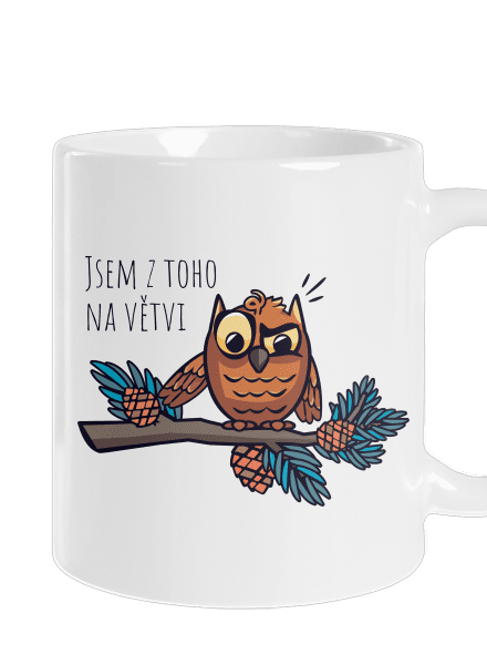 Jsem na větvi klasický hrnek White