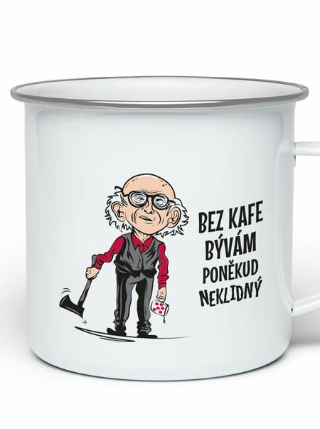 Neklidný - kafe plecháček