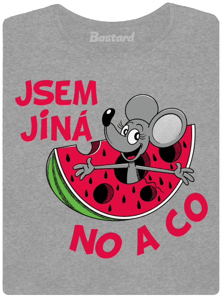 Jsem jiná dámské tričko Dark Gray Melange