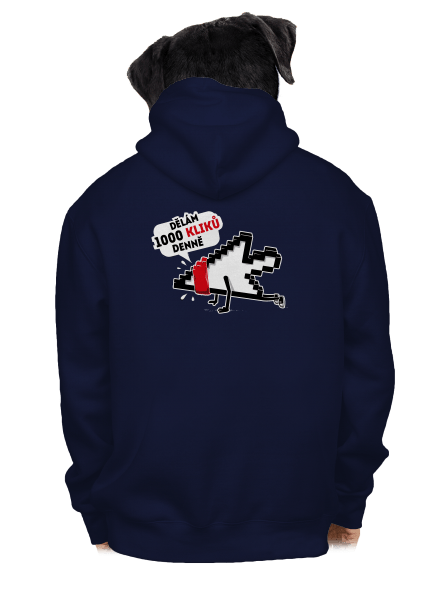 Klikař pánská mikina na zip Navy
