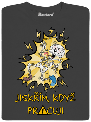 Jiskřím pánské dlouhý rukáv Dark Grey