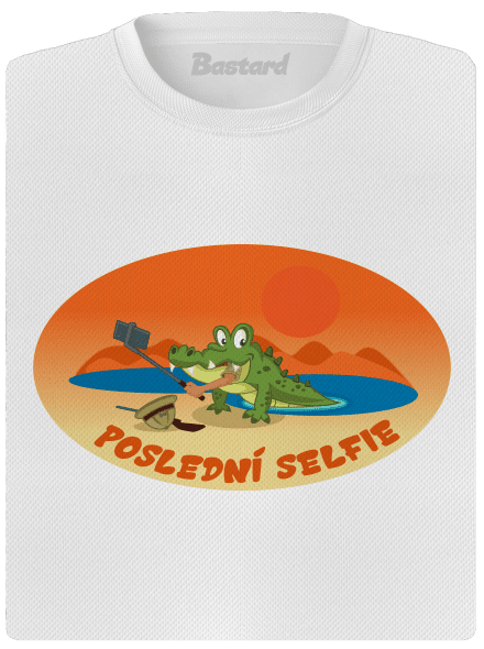 Poslední selfie dámské sportovní tričko White