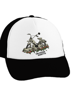 Obložená Babetta kšiltovka truckerka Black cap