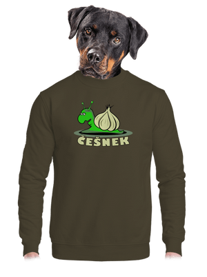 unisex mikina bez kapuce