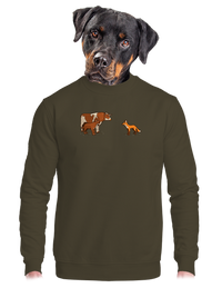 unisex mikina bez kapuce