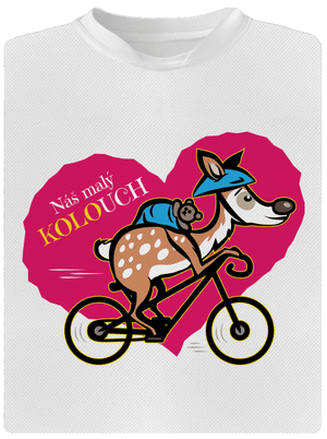 Kolouch na kole dětské sportovní tričko White