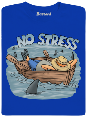 No stress pánské tričko Royal Blue