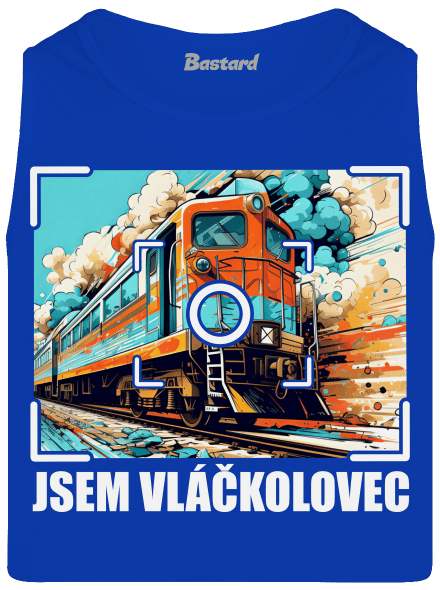 Jsem vláčkolovec pánské tílko Royal Blue