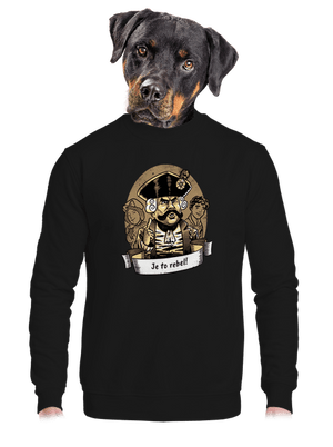 unisex mikina bez kapuce