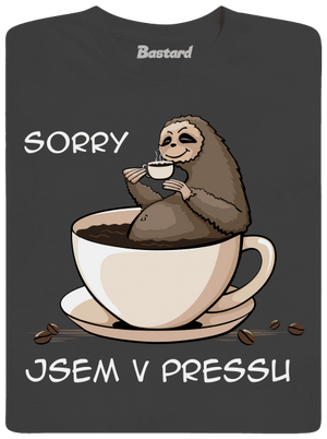 V pressu pánské dlouhý rukáv Dark Grey