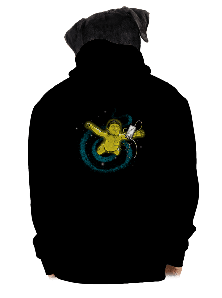 Vesmírná Nirvana pánská mikina na zip Black