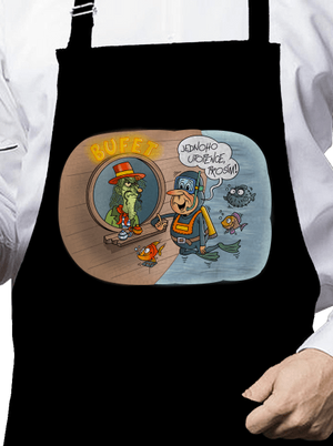 Jednoho utopence zástěra Black