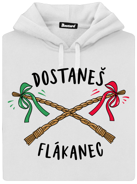 Flákanec dámská mikina klokanka White