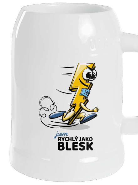 Rychlý jako blesk půllitr White