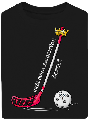 Král zahnutých čepelí - florbal unisex tričko oversized Black