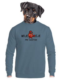 unisex mikina bez kapuce