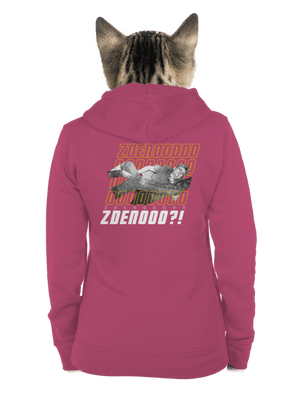 B18: Bába pod kořenem dámská mikina na zip Magenta