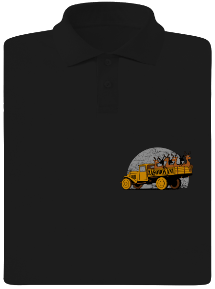 Zásobování pánská polokošile Black
