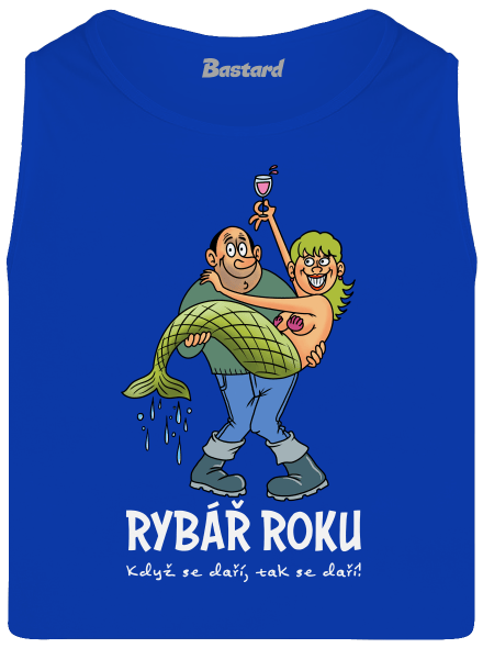 Rybář roku pánské tílko Royal Blue