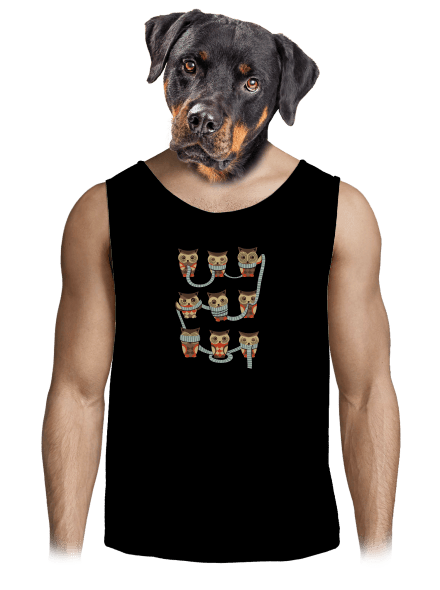 Sovičky pánské tílko Black