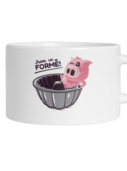 Ve formě hrnek makronka White