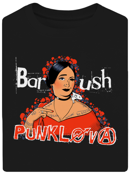 Barush Punklova unisex tričko oversized Black