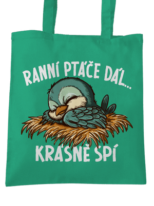 Ranní ptáče spí taška Mint