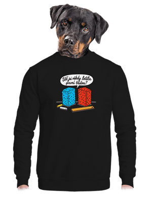 unisex mikina bez kapuce