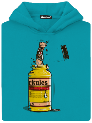 Herkules dětská mikina klokanka Hawaiian Blue