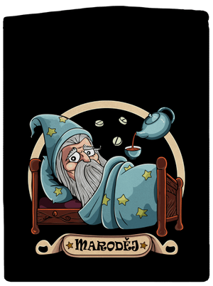 Maroděj pánská mikina na zip Black