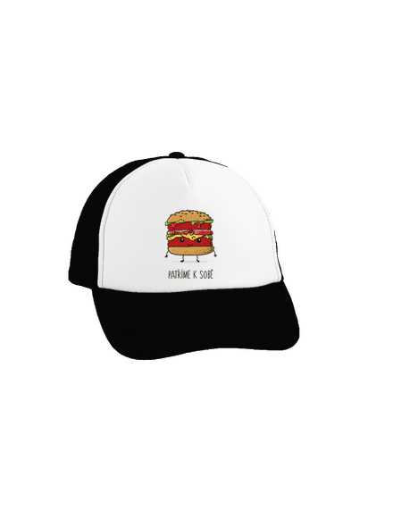 Patříme k sobě kšiltovka truckerka Black cap