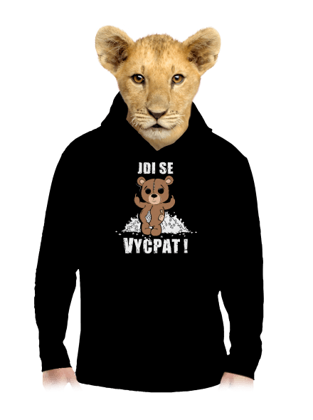 Jdi se vycpat dětská mikina klokanka Black