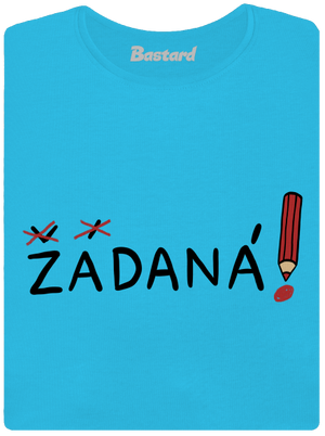 Zadaný a zadaná dámské tričko s lemem Blue Atol