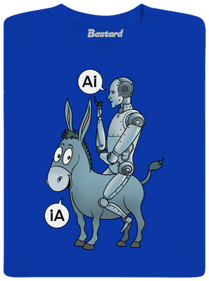 Osel a AI dětské tričko Royal Blue