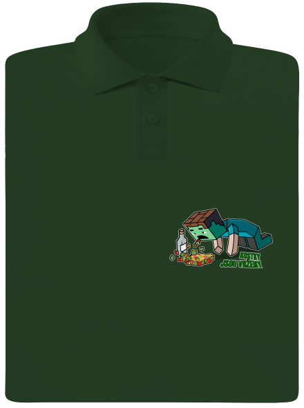 Kostky jsou vrženy pánská polokošile Bottle Green Mal