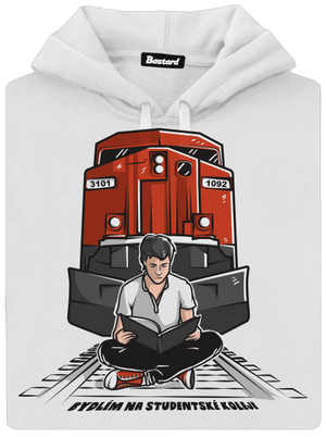 Studentská kolej dámská mikina klokanka White