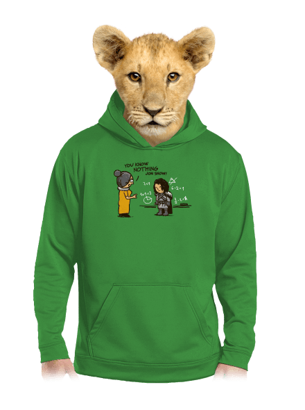 You Know Nothing dětská mikina klokanka Kelly Green AWD
