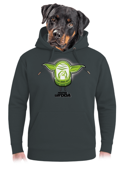 Mistr DiYoda unisex mikina premium Charcoal