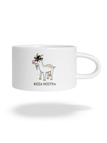Koza nostra hrnek makronka White