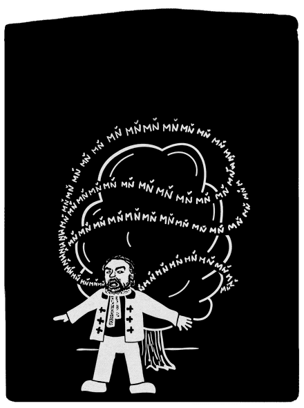 Cimrman: MŇ MŇ MŇ pánská mikina na zip Black