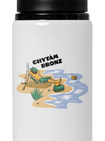 Chytám bronz lahev na vodu White