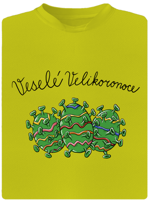 Veselé Velikoronoce dětské sportovní tričko Neon Yellow