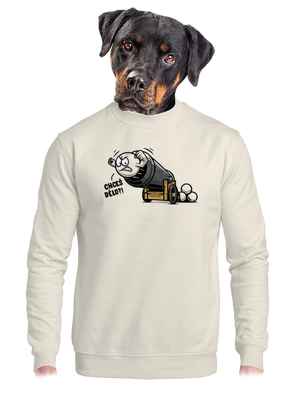 Chceš dělo? unisex mikina bez kapuce Off White