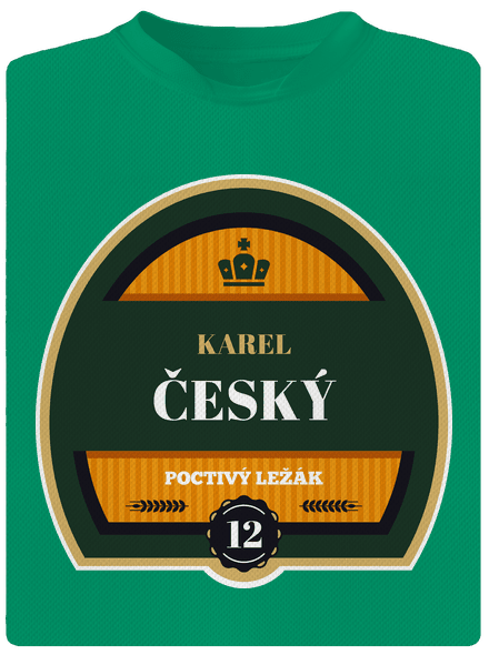 Pivní etiketa dětské sportovní tričko Kelly Green Mal