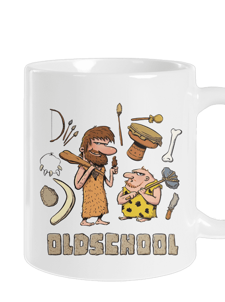 Oldschool klasický hrnek White