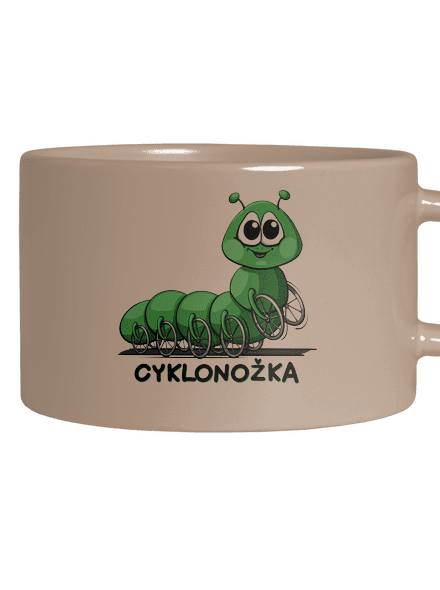 Cyklonožka hrnek makronka Brown Macaron