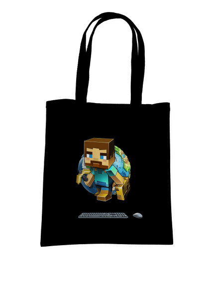 B17: Minecraft taška Black