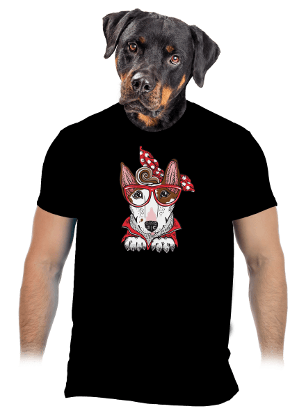 Bullteriér mama pánské tričko Black