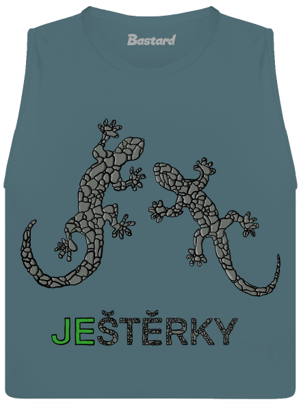 Ještěrky dámské tílko volné Heather Deep Teal