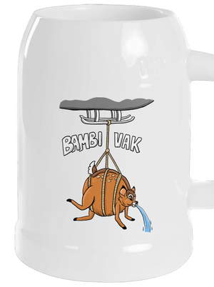 Bambi vak půllitr White